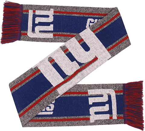 New York Giants Scarf Big Logo Wordmark Gray - Team Fan Cave