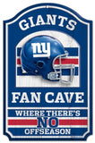 New York Giants Wood Sign - 11"x17" Fan Cave Design-0