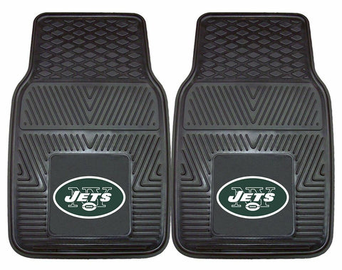 New York Jets Car Mats Heavy Duty 2 Piece Vinyl - Special Order