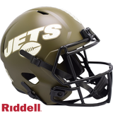 New York Jets Helmet Riddell Replica Full Size Speed Style Salute To Service-0