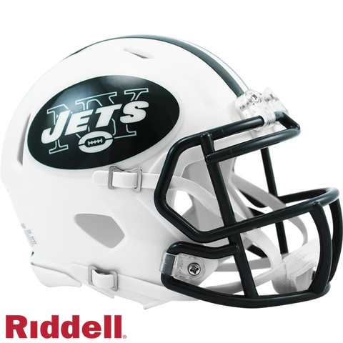 New York Jets Helmet Riddell Replica Mini Speed Style 1998-2018 T/B-0