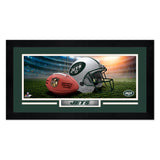 New York Jets Print 13x7 Framed Helmet in Stadium Design - Team Fan Cave