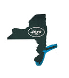 New York Jets Sign Wood Logo State Design - Special Order - Team Fan Cave