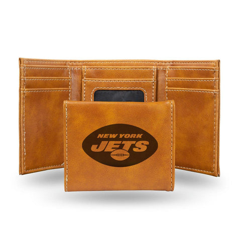 New York Jets Wallet Trifold Laser Engraved