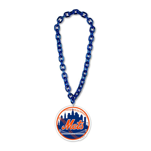 New York Mets Necklace Big Fan Chain-0