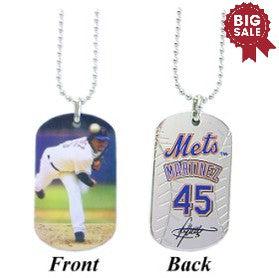 New York Mets Pedro Martinez Sport Dog Tagz Necklace - Team Fan Cave