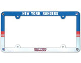 New York Rangers License Plate Frame Plastic Full Color Style-0