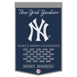 New York Yankees Banner Wool 24x38 Dynasty Champ Design-0