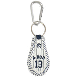 New York Yankees Keychain Baseball Pinstripe Alex Rodriguez - Team Fan Cave