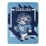 North Carolina Tar Heels Blanket 46x60 Micro Raschel Dimensional Design Rolled