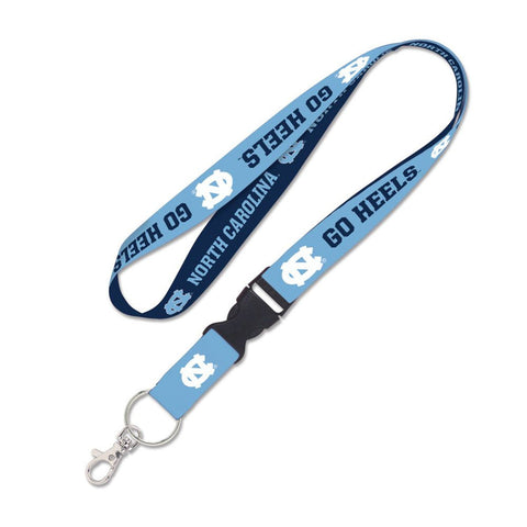 North Carolina Tar Heels Lanyard with Detachable Buckle Go Heels Design-0