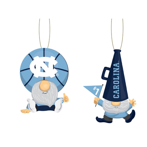 North Carolina Tar Heels Ornament Gnome Fan 2 Packk-0