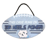 North Carolina Tar Heels Sign Wood Football Power Design - Team Fan Cave