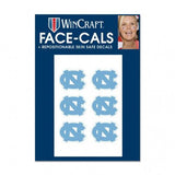 North Carolina Tar Heels Tattoo Face Cals - Team Fan Cave