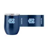 North Carolina Tar Heels Travel Tumbler 16oz Stainless Steel Curved-0