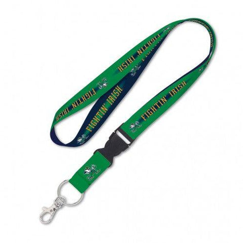 Notre Dame Fighting Irish Lanyard with Detachable Buckle - Leprechaun - Team Fan Cave