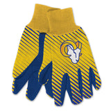 Los Angeles Rams Two Tone Adult Size Gloves-0