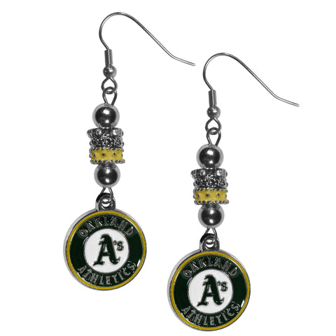 Oakland Athletics Earrings Fish Hook Post Euro Style - Team Fan Cave