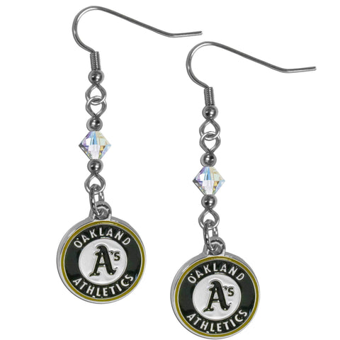 Oakland Athletics Earrings Fish Hook Post Style - Team Fan Cave