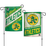 Oakland Athletics Flag 12x18 Garden Style 2 Sided Cooperstown-0