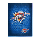 Oklahoma City Thunder Blanket 60x80 Raschel Street Design Special Order - Team Fan Cave