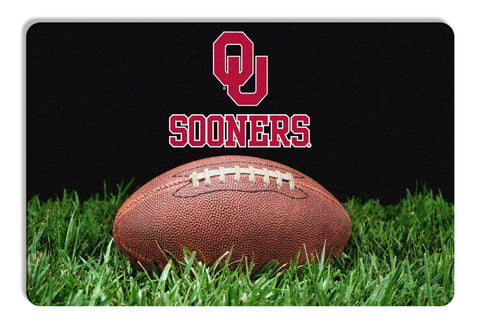 Oklahoma Sooners Classic Football Pet Bowl Mat - L - Team Fan Cave