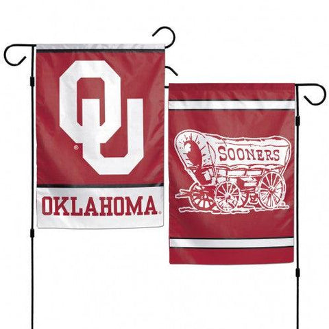 Oklahoma Sooners Flag 12x18 Garden Style 2 Sided