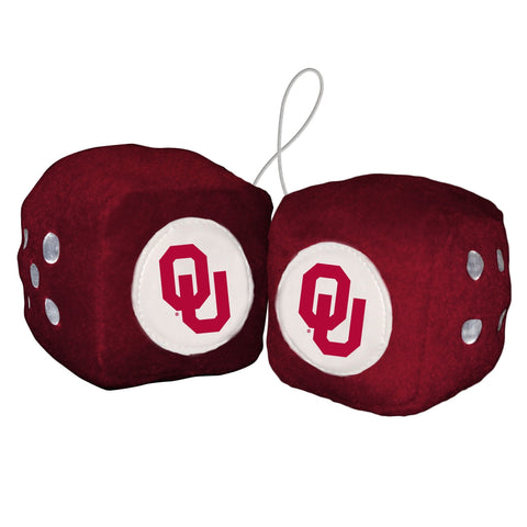 Oklahoma Sooners Fuzzy Dice - Team Fan Cave