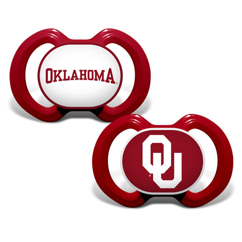 Oklahoma Sooners Pacifier 2 Pack Alternate - Team Fan Cave