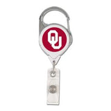 Oklahoma Sooners Retractable Premium Badge Holder - Team Fan Cave