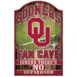 Oklahoma Sooners Sign 11x17 Wood Fan Cave Design-0