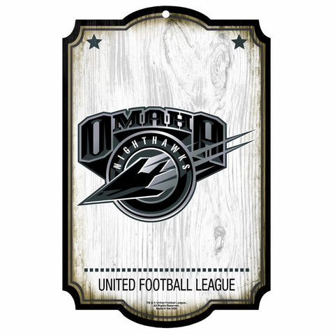 Omaha Nighthawks Sign 11x17 Wood CO-0