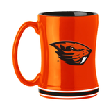 Oregon State Beavers Coffee Mug 14oz Sculpted Relief Team Color-0