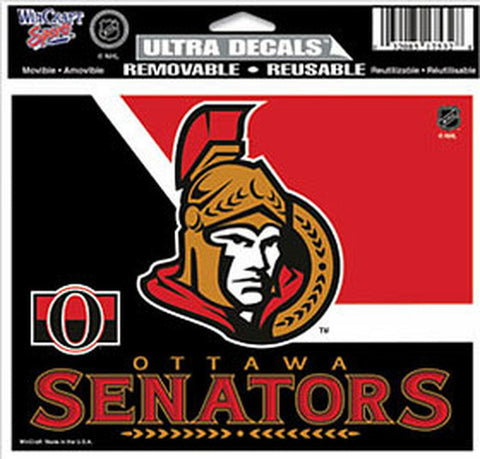 Ottawa Senators Decal 5x6 Ultra Color