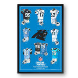 Carolina Panthers Framed Print 10x13 Uniform Heritage-0