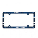 Penn State Nittany Lions Plastic Full Color License Plate Frame - Team Fan Cave