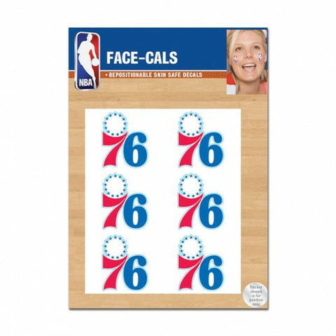 Philadelphia 76ers Tattoo Face Cals Special Order