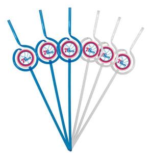 Philadelphia 76ers Team Sipper Straws - Team Fan Cave