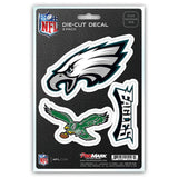 Philadelphia Eagles Decal Die Cut Team 3 Pack - Team Fan Cave