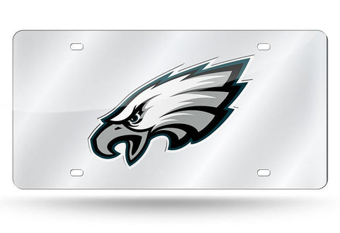 Philadelphia Eagles License Plate Laser Cut Silver - Team Fan Cave