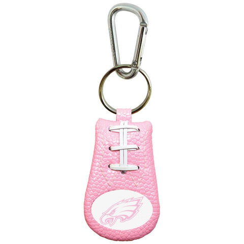 Philadelphia Eagles Pink NFL Football Keychain - Team Fan Cave