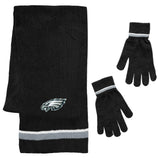 Philadelphia Eagles Scarf and Glove Gift Set Chenille - Team Fan Cave