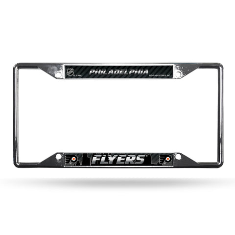 Philadelphia Flyers License Plate Frame Chrome EZ View - Special Order - Team Fan Cave