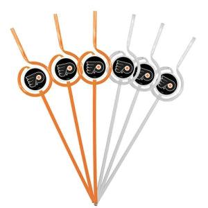 Philadelphia Flyers Team Sipper Straws - Team Fan Cave