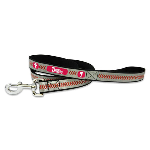 Philadelphia Phillies Reflective Baseball Leash - L - Team Fan Cave