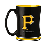 Pittsburgh Pirates Coffee Mug 14oz Sculpted Relief Team Color-0