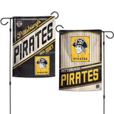 Pittsburgh Pirates Flag 12x18 Garden Style 2 Sided Cooperstown-0