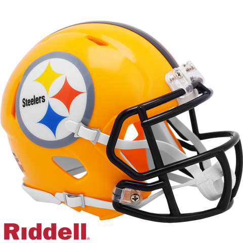 Pittsburgh Steelers Helmet Riddell Replica Mini Speed Style 2007 Gold T/B-0