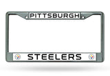 Pittsburgh Steelers License Plate Frame Chrome - Team Fan Cave