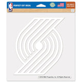 Portland Trail Blazers Decal 8x8 Perfect Cut White-0